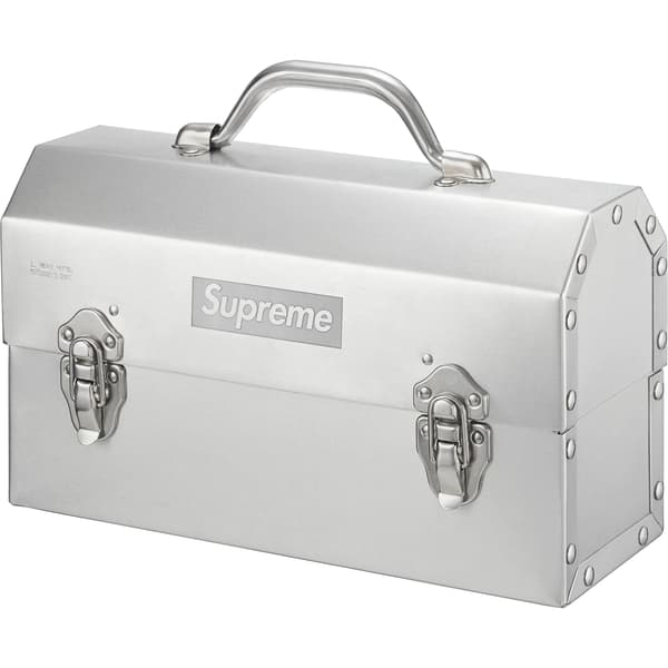 Supreme L. May MFG Inc. Miner's Lunchbox - Silver (front)