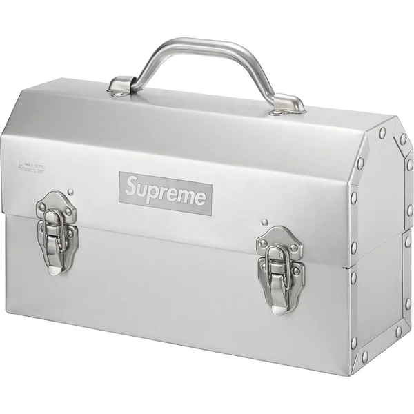 Supreme L. May MFG Inc. Miner's Lunchbox - Silver (front)