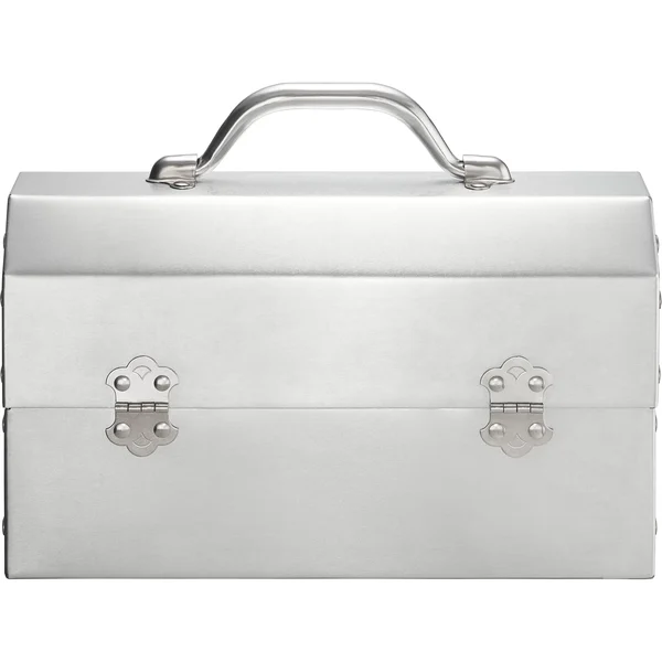 Supreme L. May MFG Inc. Miner's Lunchbox - Silver (front)