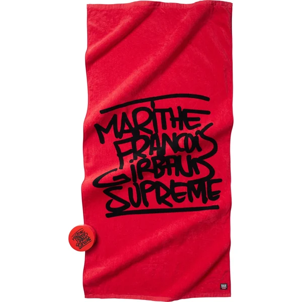 Supreme Marithé + François Girbaud Compressed Towel - Red (front)
