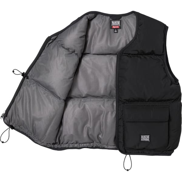 Supreme Marithé + François Girbaud Down Puffer Vest - Black (front)