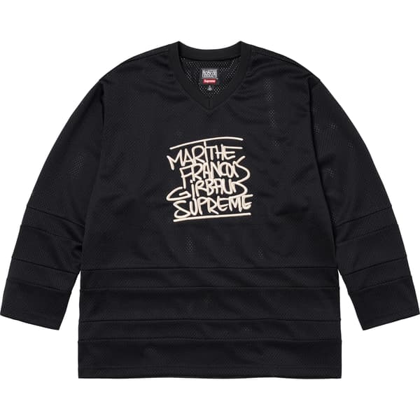 Supreme Marithé + François Girbaud Hockey Jersey - Black (front)