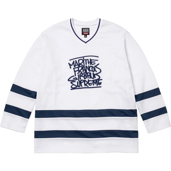 Supreme Marithé + François Girbaud Hockey Jersey - White (front)