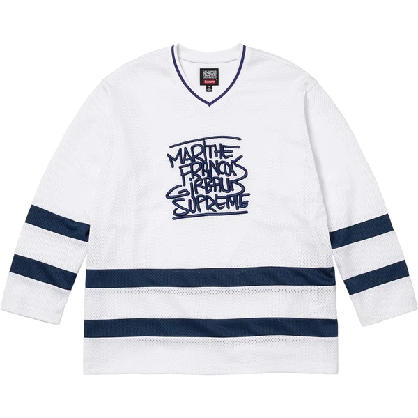 Supreme Marithé + François Girbaud Hockey Jersey - White (front)
