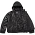 Supreme Marithé + François Girbaud Hooded Leather Flight Bomber Jacket - Black (front)