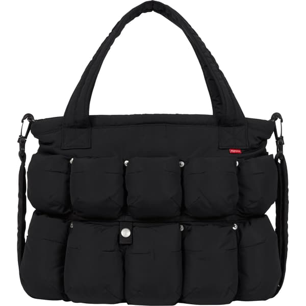 Supreme Marithé + François Girbaud Pokachu Puffer Tote Bag - Black (front)