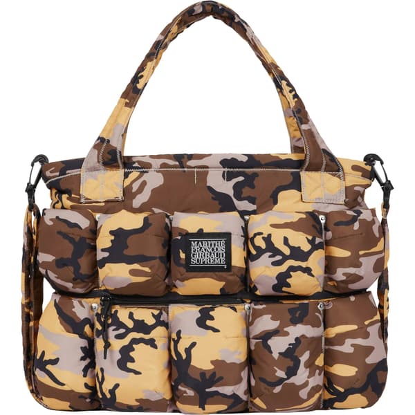 Supreme Marithé + François Girbaud Pokachu Puffer Tote Bag - Camo (front)