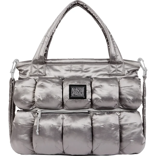 Supreme Marithé + François Girbaud Pokachu Puffer Tote Bag - Silver (front)