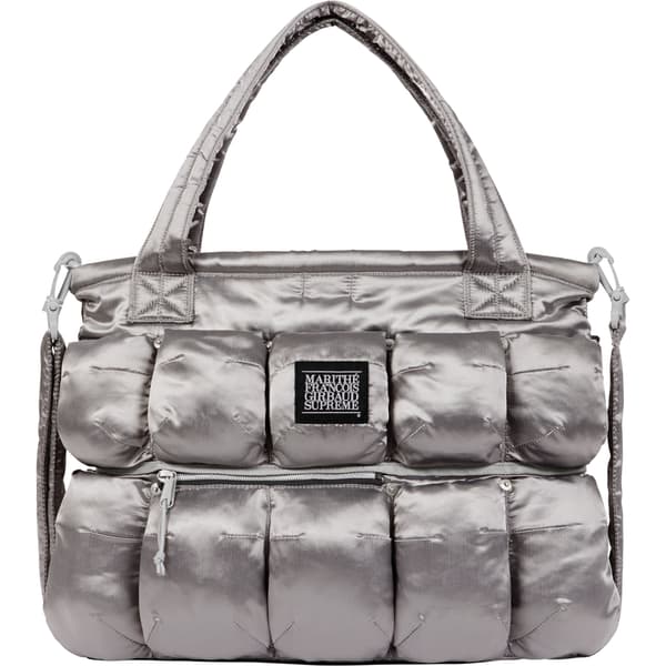 Supreme Marithé + François Girbaud Pokachu Puffer Tote Bag - Silver (front)