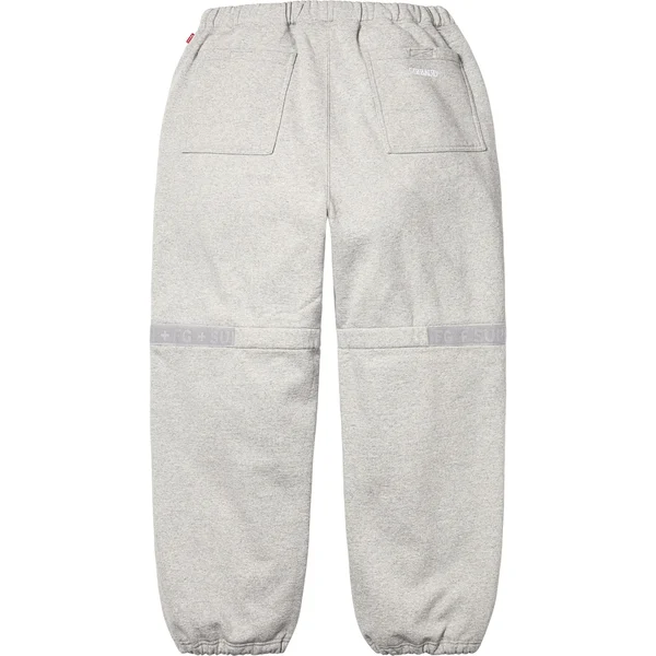 Supreme Marithé + François Girbaud Shuttle Tape Cargo Sweatpant - Heather Grey (front)