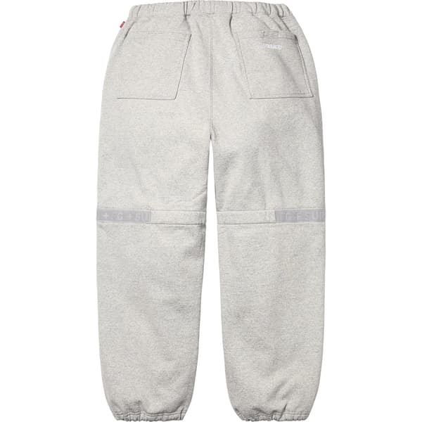 Supreme Marithé + François Girbaud Shuttle Tape Cargo Sweatpant - Heather Grey (front)