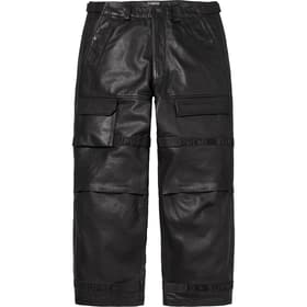 Supreme Marithé + François Girbaud Shuttle Tape Leather Cargo Pant Black
