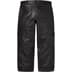 Supreme Marithé + François Girbaud Shuttle Tape Leather Cargo Pant - Black (front)
