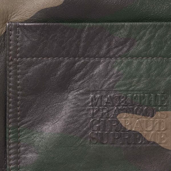 Supreme Marithé + François Girbaud Shuttle Tape Leather Cargo Pant - Woodland Camo (front)