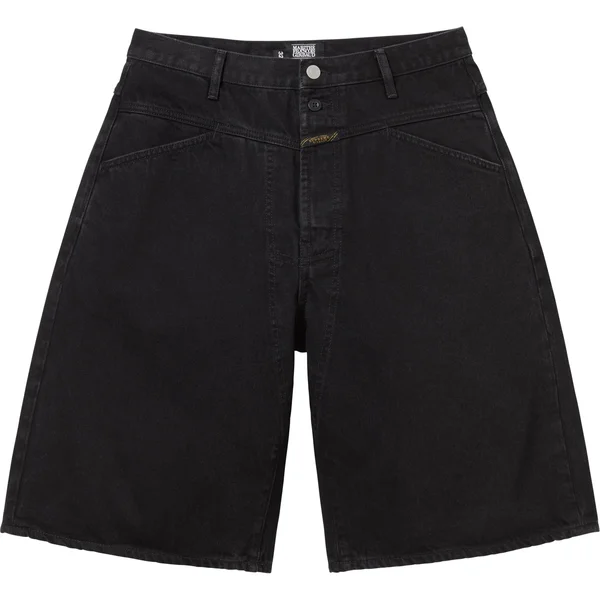 Supreme Marithé + François Girbaud X-Seam Baggy Denim Short - Black (front)