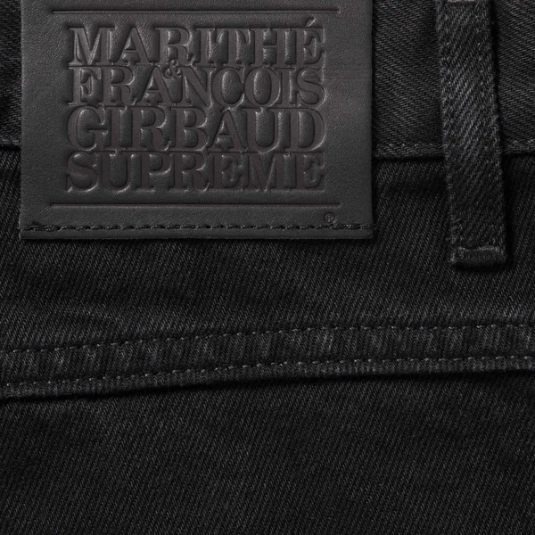Supreme Marithé + François Girbaud X-Seam Baggy Denim Short - Black (front)
