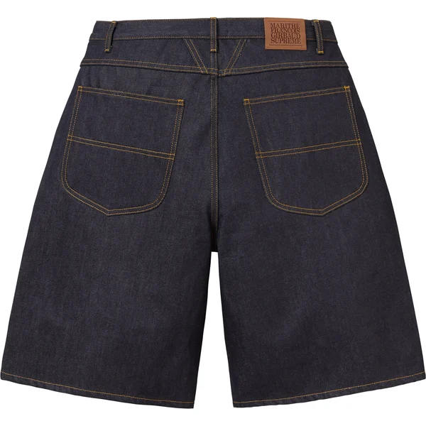Supreme Marithé + François Girbaud X-Seam Baggy Denim Short - Rigid Indigo (front)