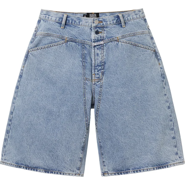 Supreme Marithé + François Girbaud X-Seam Baggy Denim Short - Washed Indigo (front)