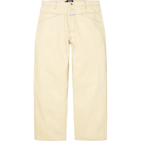 Supreme Marithé + François Girbaud X-Seam Baggy Jean - Pale Yellow (front)