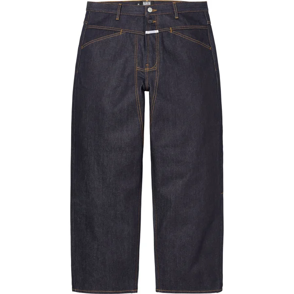 Supreme Marithé + François Girbaud X-Seam Baggy Jean - Rigid Indigo (front)