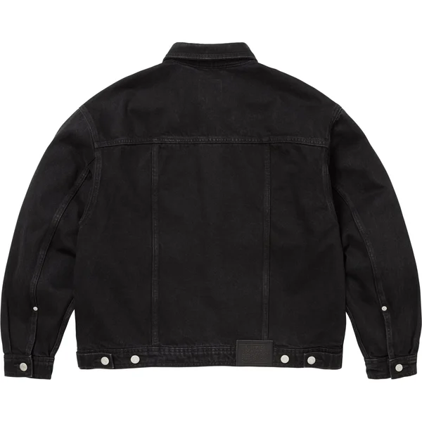 Supreme Marithé + François Girbaud X-Seam Denim Trucker Jacket - Black (front)