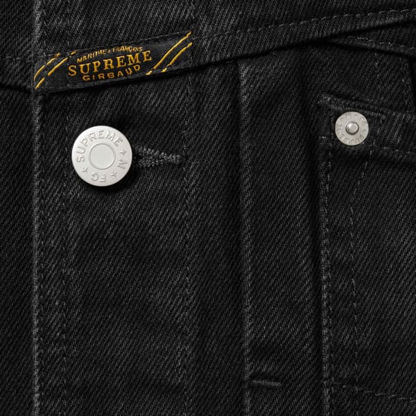 Supreme Marithé + François Girbaud X-Seam Denim Trucker Jacket - Black (front)