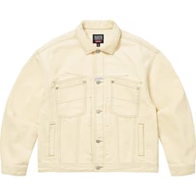 Supreme Marithé + François Girbaud X-Seam Denim Trucker Jacket Pale Yellow