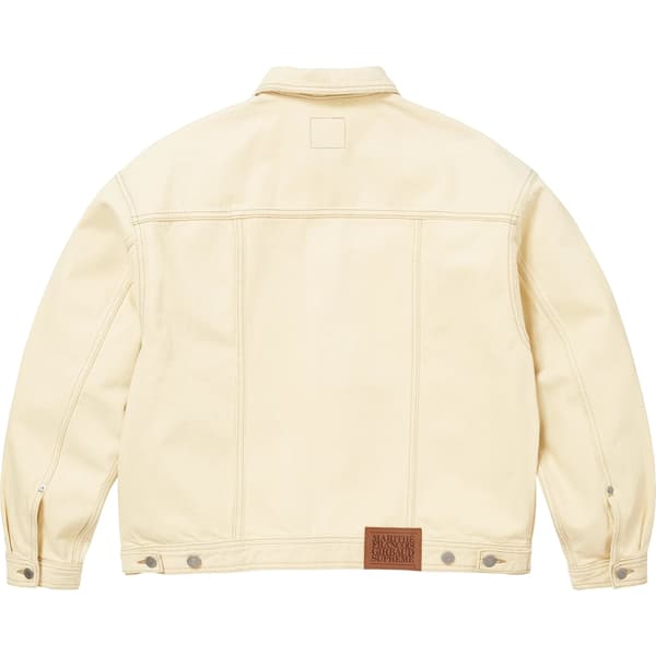Supreme Marithé + François Girbaud X-Seam Denim Trucker Jacket - Pale Yellow (front)