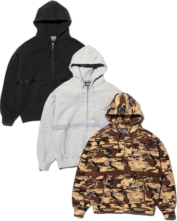 Supreme Marithé + François Girbaud Zip Up Hooded Sweatshirt - Product Image