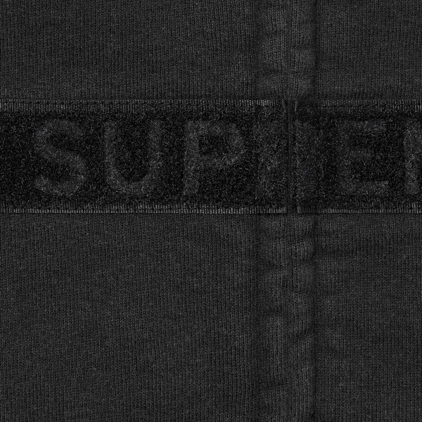 Supreme Marithé + François Girbaud Zip Up Hooded Sweatshirt - Black (front)