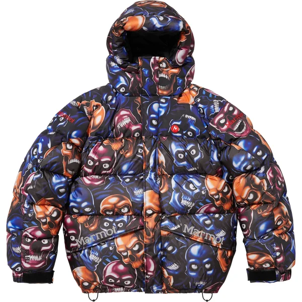 Supreme Marmot 800-Fill Down Parka - Skull Pile (front)