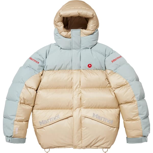 Supreme Marmot 800-Fill Down Parka - Tan (front)