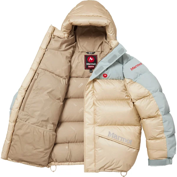 Supreme Marmot 800-Fill Down Parka - Tan (front)