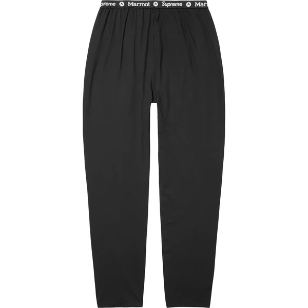 Supreme Marmot Base Layer Pant - Black (front)