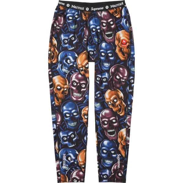Supreme Marmot Base Layer Pant - Skull Pile (front)