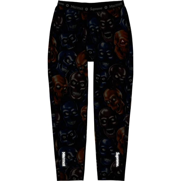 Supreme Marmot Base Layer Pant - Skull Pile (front)