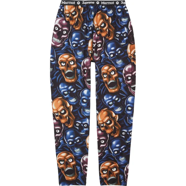 Supreme Marmot Base Layer Pant - Skull Pile (front)