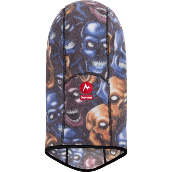 Supreme Marmot Fleece Balaclava - Skull Pile (front)