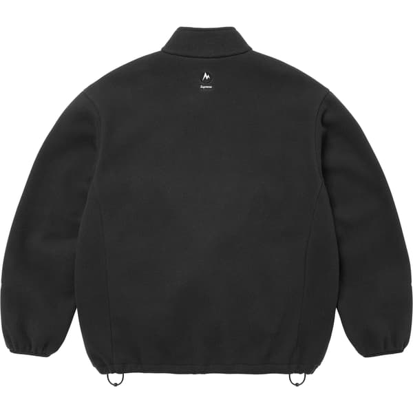 Supreme Marmot Fleece Jacket - Black (front)