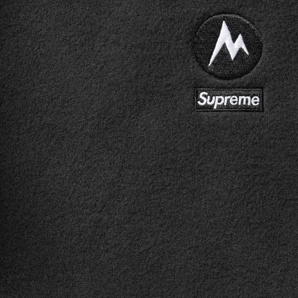 Supreme Marmot Fleece Jacket - Black (front)