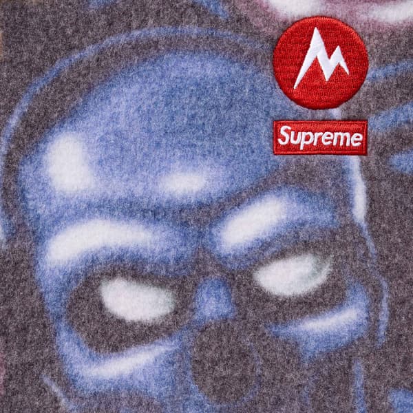 Supreme Marmot Fleece Jacket - Skull Pile (front)