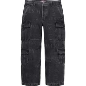 Supreme Martine Rose Denim Cargo Pant Washed Black