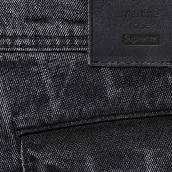 Supreme Martine Rose Denim Cargo Pant - Washed Black (front)