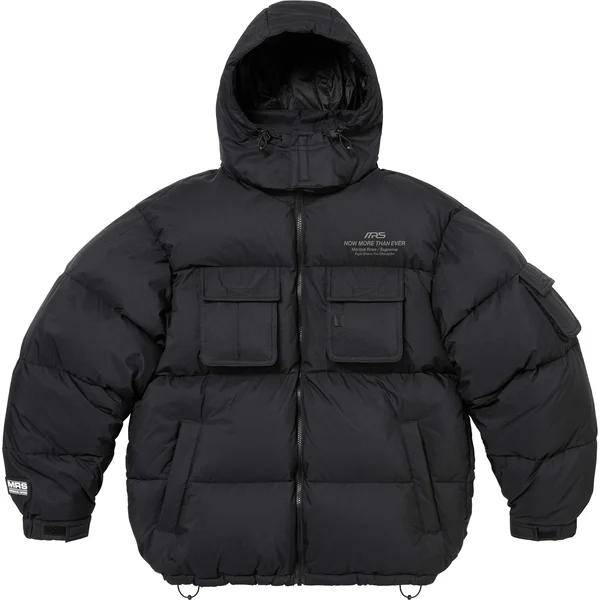 Supreme Martine Rose Down Puffer Jacket - Black (front)