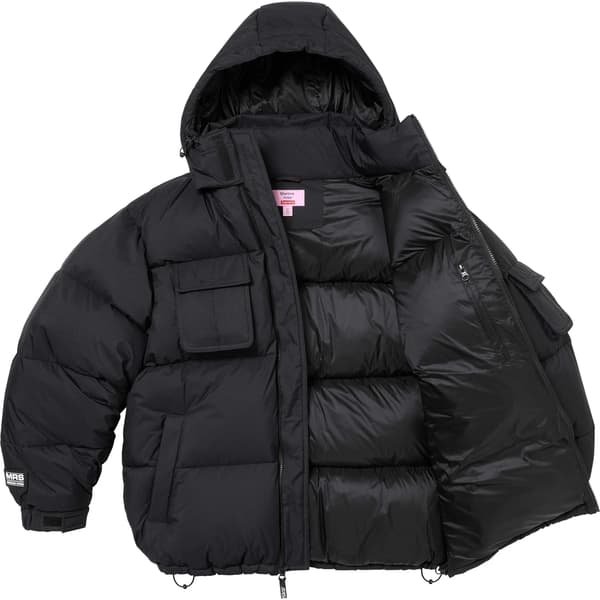 Supreme Martine Rose Down Puffer Jacket - Black (front)