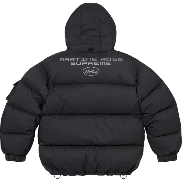Supreme Martine Rose Down Puffer Jacket - Black (front)