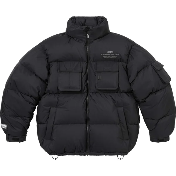 Supreme Martine Rose Down Puffer Jacket - Black (front)
