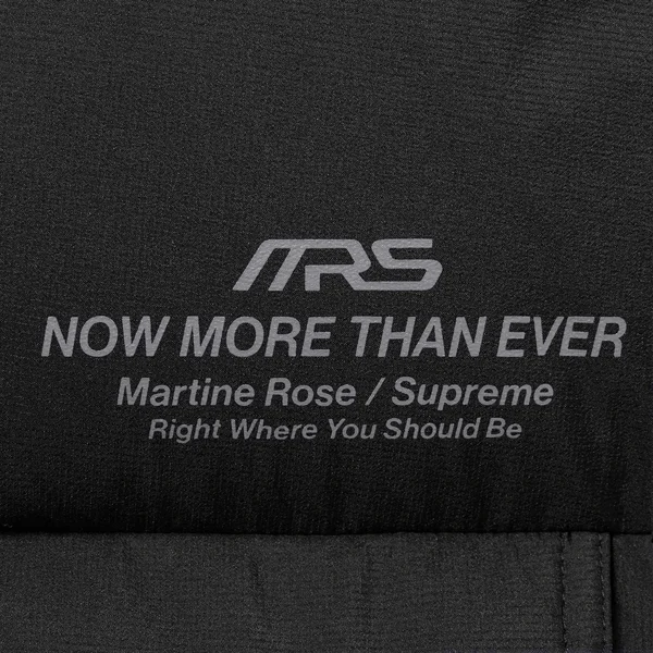Supreme Martine Rose Down Puffer Jacket - Black (front)