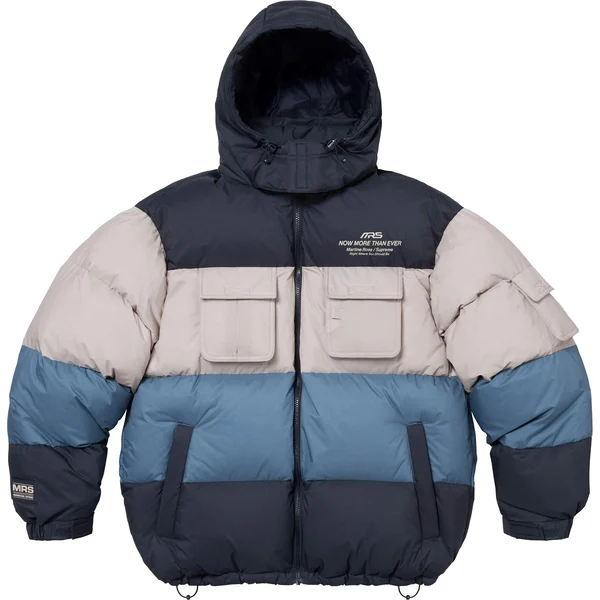 Supreme Martine Rose Down Puffer Jacket - Multicolor (front)