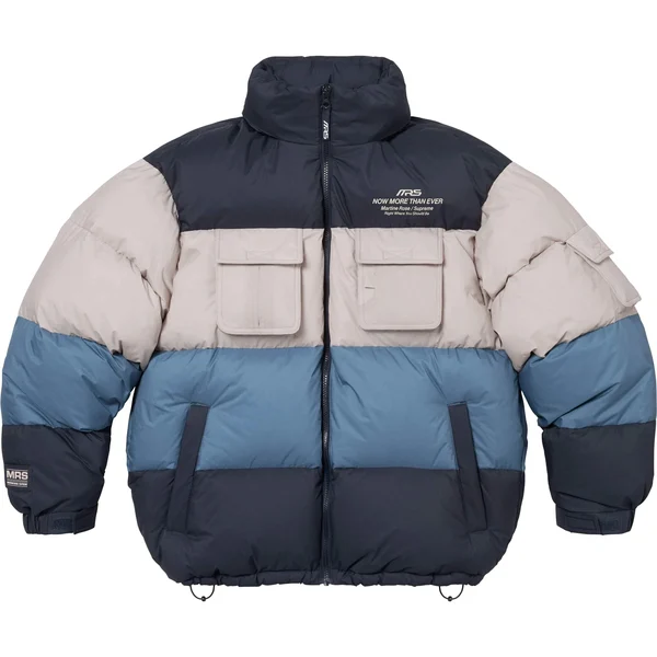 Supreme Martine Rose Down Puffer Jacket - Multicolor (front)